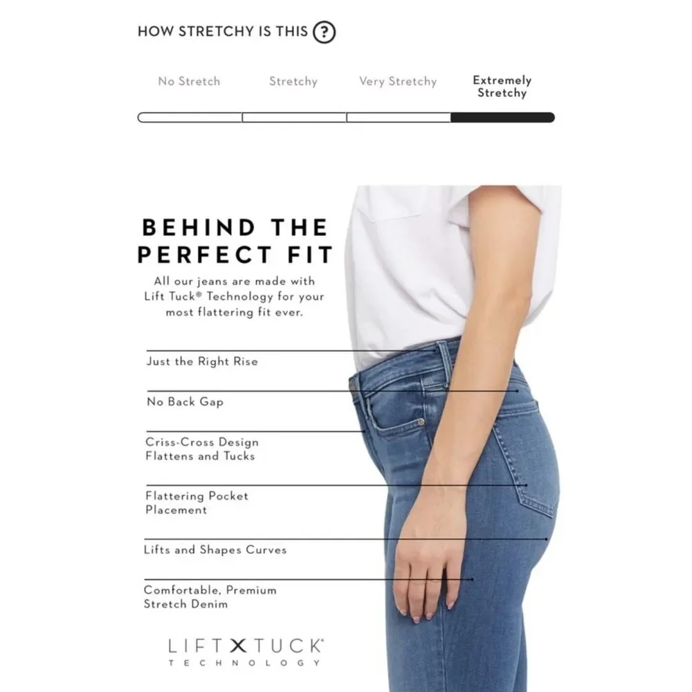 NYDJ Blue Marilyn Straight Leg Jeans 4